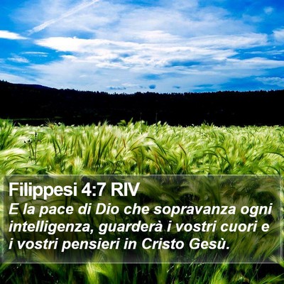Filippesi 4:7 RIV Bible Verse Image