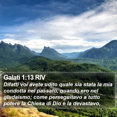 Galati 1:13 RIV Bible Verse Image