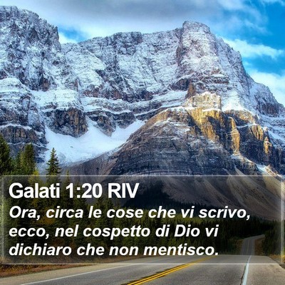 Galati 1:20 RIV Bible Verse Image