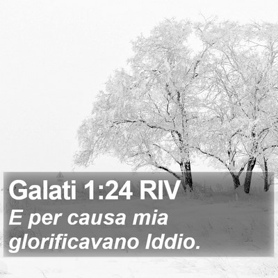 Galati 1:24 RIV Bible Verse Image