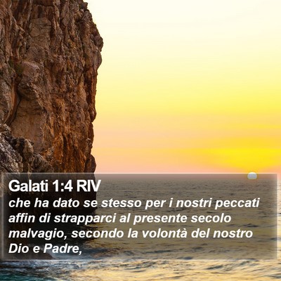 Galati 1:4 RIV Bible Verse Image