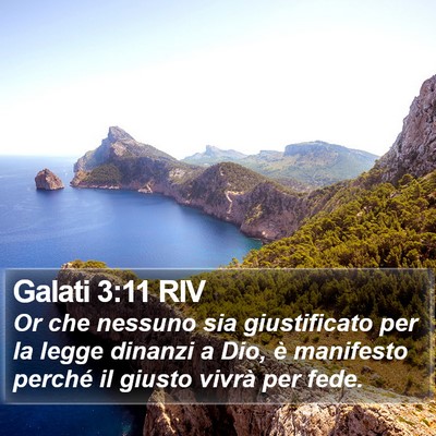Galati 3:11 RIV Bible Verse Image