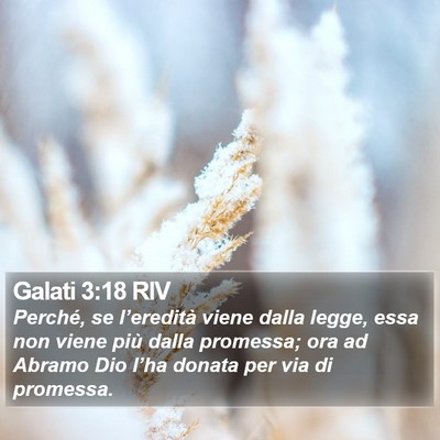 Galati 3:18 RIV Bible Verse Image