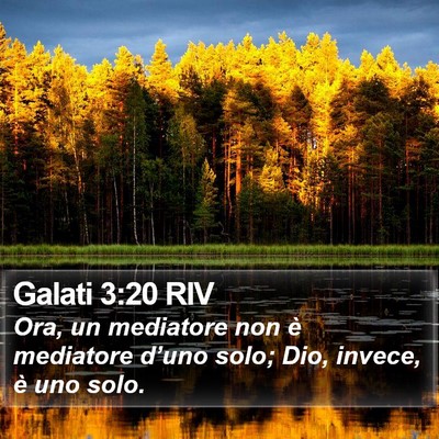 Galati 3:20 RIV Bible Verse Image