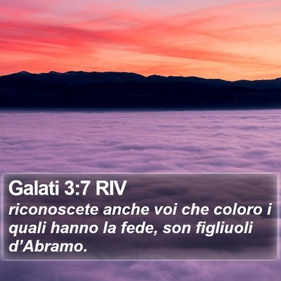 Galati 3:7 RIV Bible Verse Image