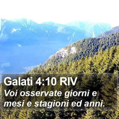 Galati 4:10 RIV Bible Verse Image