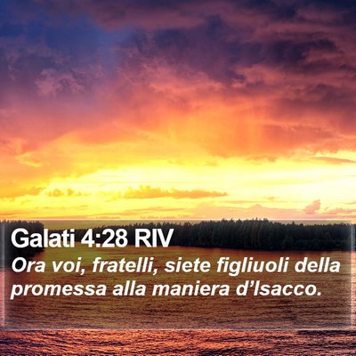 Galati 4:28 RIV Bible Verse Image