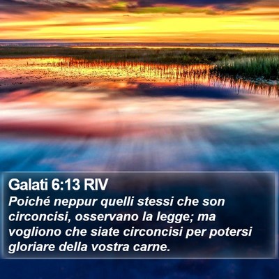 Galati 6:13 RIV Bible Verse Image