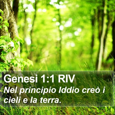 Genesi 1:1 RIV Bible Verse Image