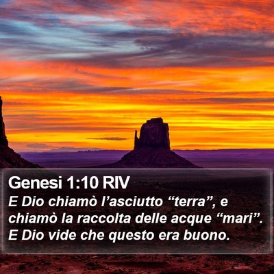 Genesi 1:10 RIV Bible Verse Image