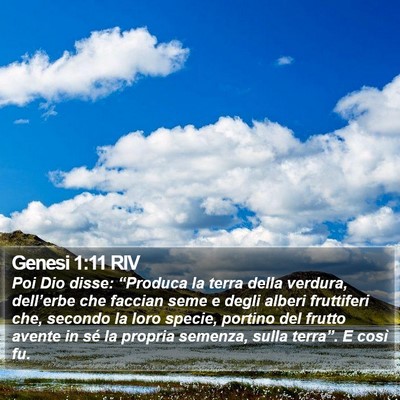 Genesi 1:11 RIV Bible Verse Image