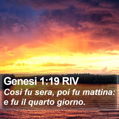 Genesi 1:19 RIV Bible Verse Image