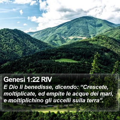 Genesi 1:22 RIV Bible Verse Image
