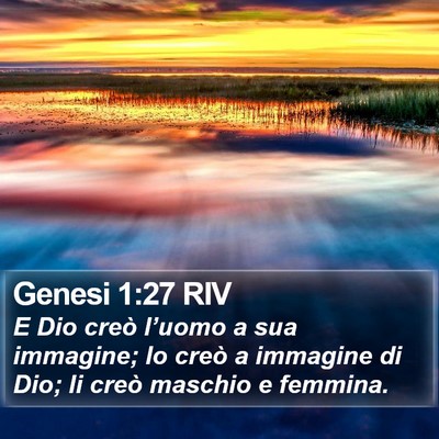Genesi 1:27 RIV Bible Verse Image