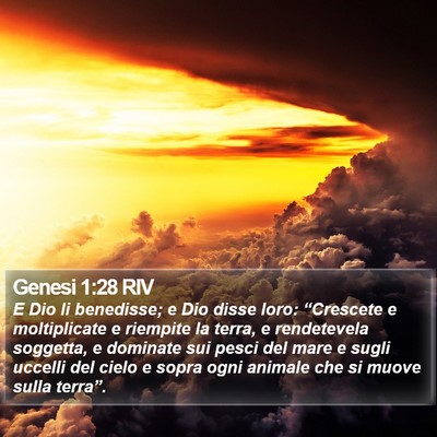 Genesi 1:28 RIV Bible Verse Image