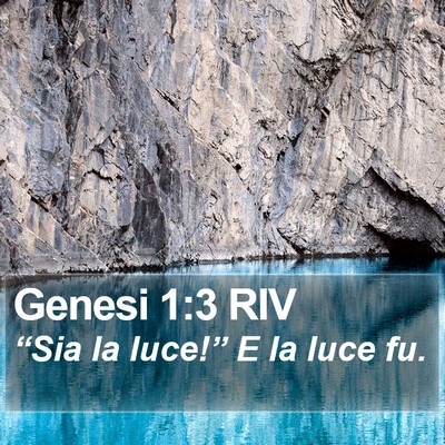Genesi 1:3 RIV Bible Verse Image