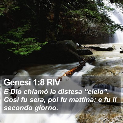 Genesi 1:8 RIV Bible Verse Image