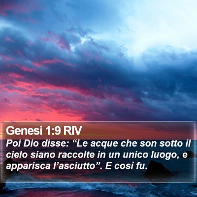 Genesi 1:9 RIV Bible Verse Image