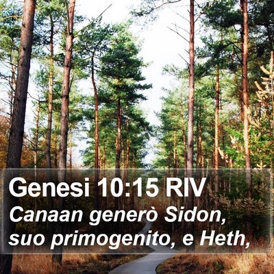 Genesi 10:15 RIV Bible Verse Image