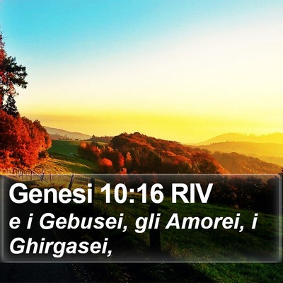 Genesi 10:16 RIV Bible Verse Image
