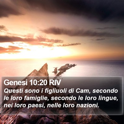 Genesi 10:20 RIV Bible Verse Image