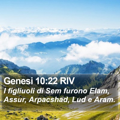 Genesi 10:22 RIV Bible Verse Image