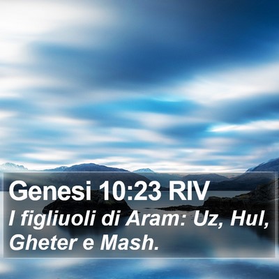 Genesi 10:23 RIV Bible Verse Image
