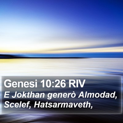 Genesi 10:26 RIV Bible Verse Image