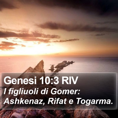 Genesi 10:3 RIV Bible Verse Image