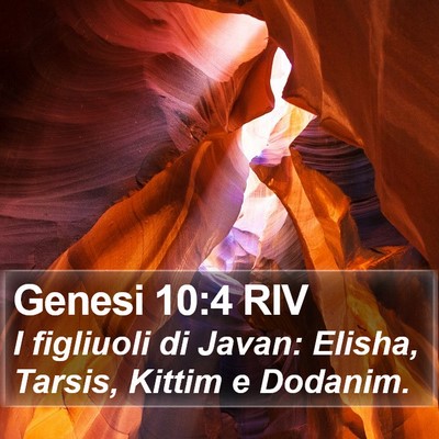 Genesi 10:4 RIV Bible Verse Image