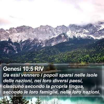 Genesi 10:5 RIV Bible Verse Image