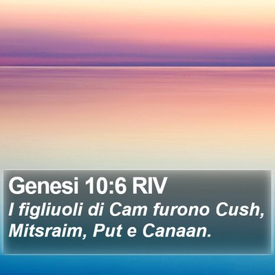 Genesi 10:6 RIV Bible Verse Image