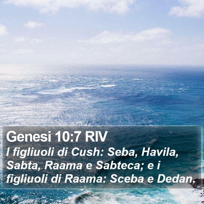 Genesi 10:7 RIV Bible Verse Image