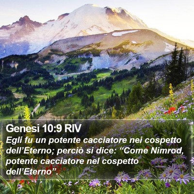 Genesi 10:9 RIV Bible Verse Image