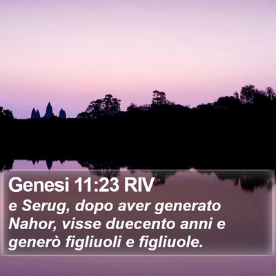 Genesi 11:23 RIV Bible Verse Image