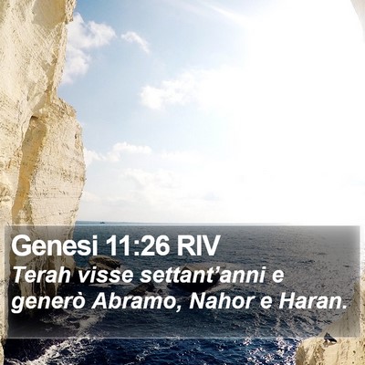 Genesi 11:26 RIV Bible Verse Image