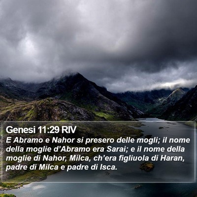 Genesi 11:29 RIV Bible Verse Image