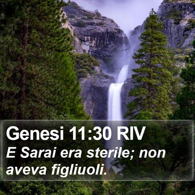 Genesi 11:30 RIV Bible Verse Image
