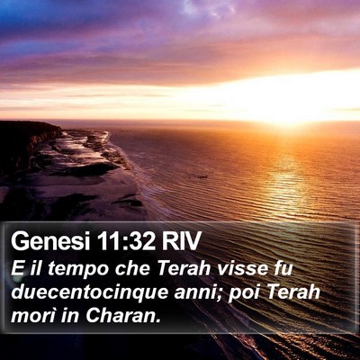 Genesi 11:32 RIV Bible Verse Image