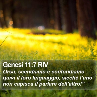 Genesi 11:7 RIV Bible Verse Image
