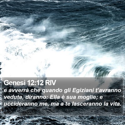 Genesi 12:12 RIV Bible Verse Image