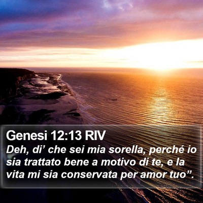 Genesi 12:13 RIV Bible Verse Image