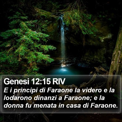 Genesi 12:15 RIV Bible Verse Image