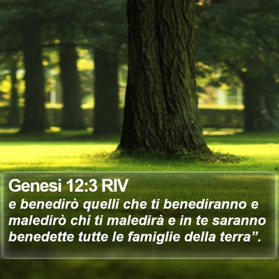 Genesi 12:3 RIV Bible Verse Image
