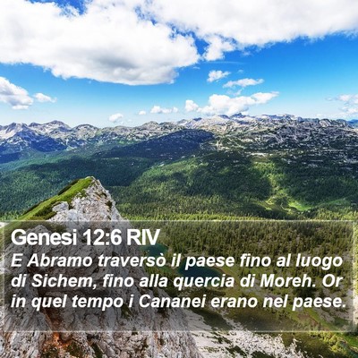Genesi 12:6 RIV Bible Verse Image