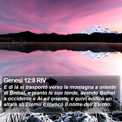 Genesi 12:8 RIV Bible Verse Image