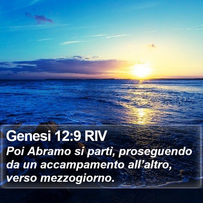 Genesi 12:9 RIV Bible Verse Image