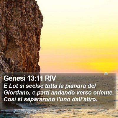 Genesi 13:11 RIV Bible Verse Image