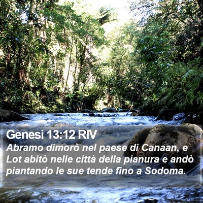 Genesi 13:12 RIV Bible Verse Image
