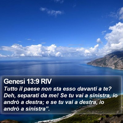 Genesi 13:9 RIV Bible Verse Image